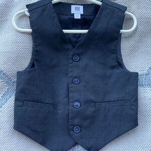 Janie & Jack boys vest gray 3